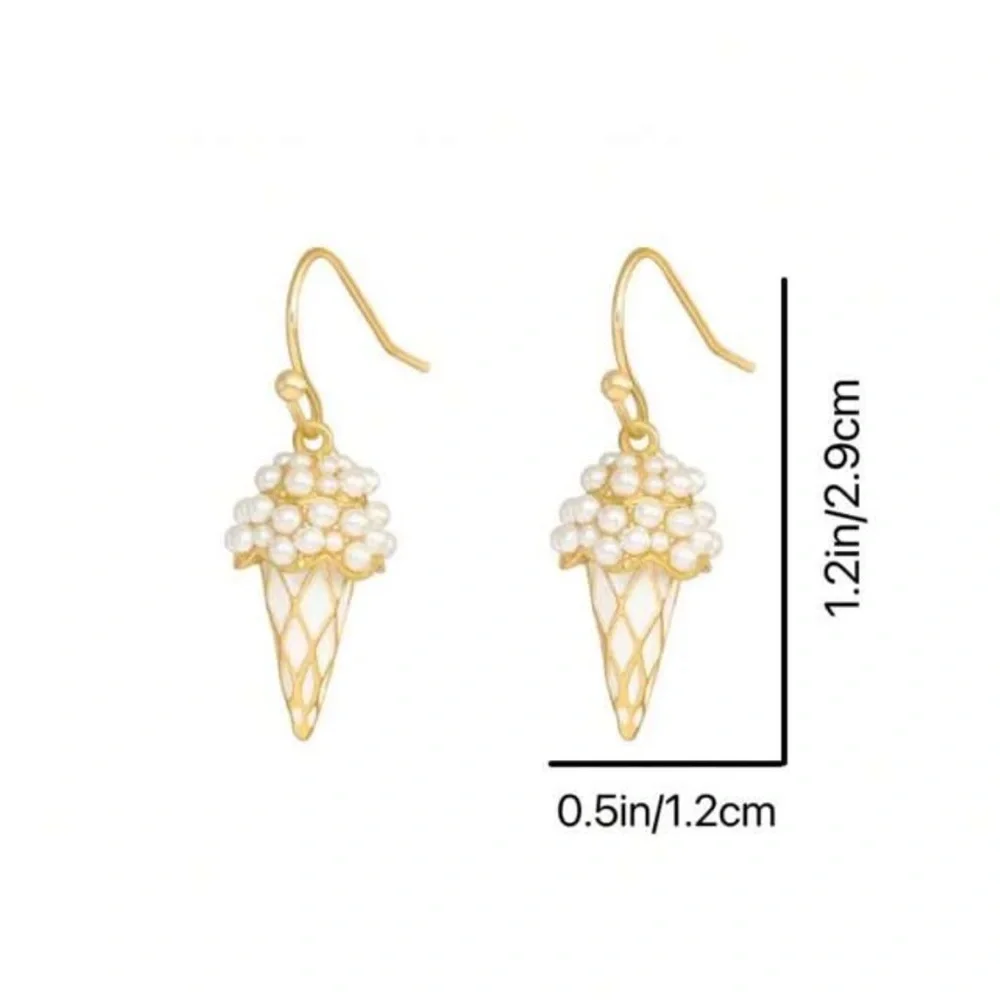 🍦 Ice Cream Cone Earrings 🍦 - Picture 3 of 5